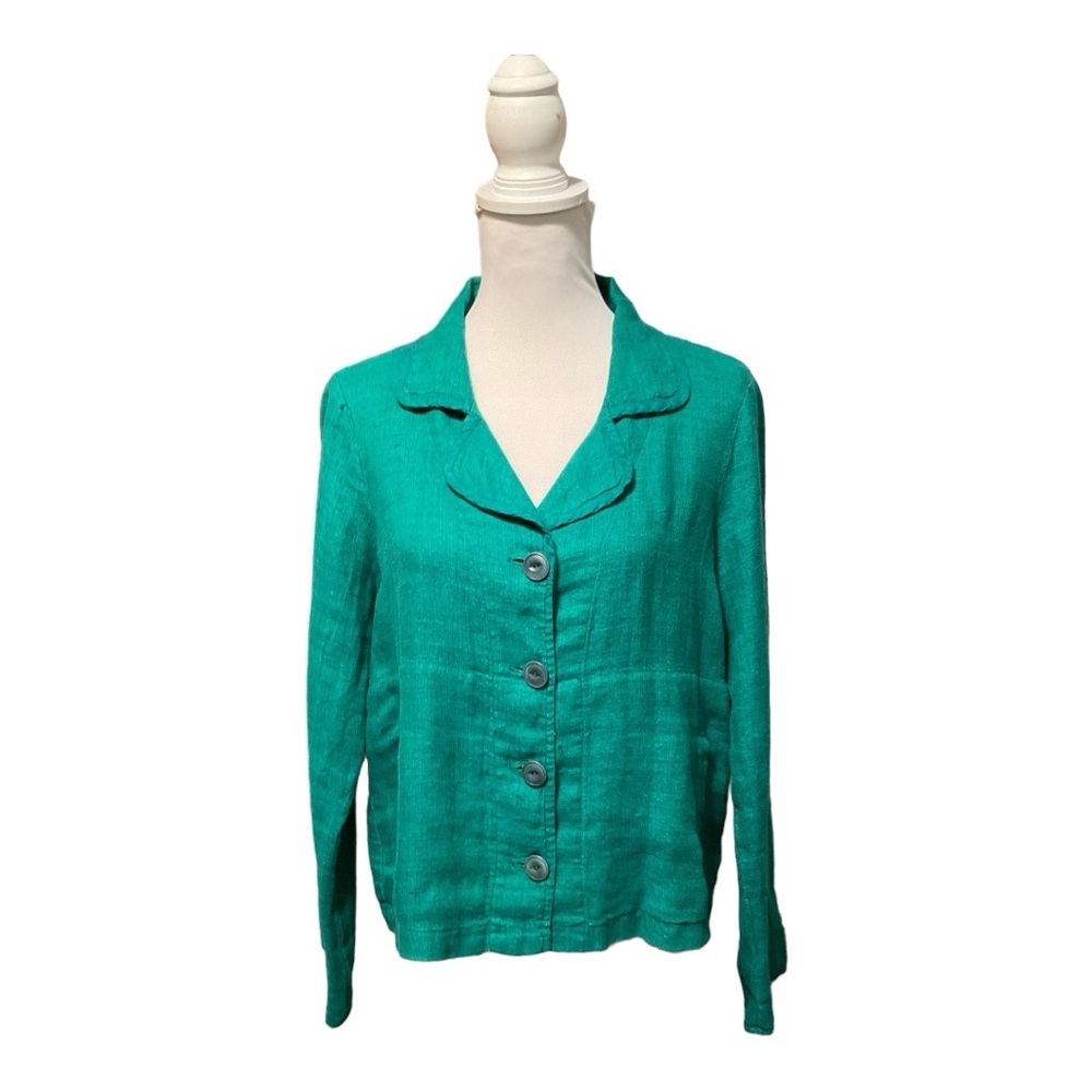 Flax Linen Blazer Size P (4-6)